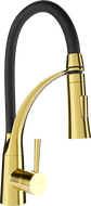 Mexen Aster Küchenarmatur, gold/schwarz - 73450-57