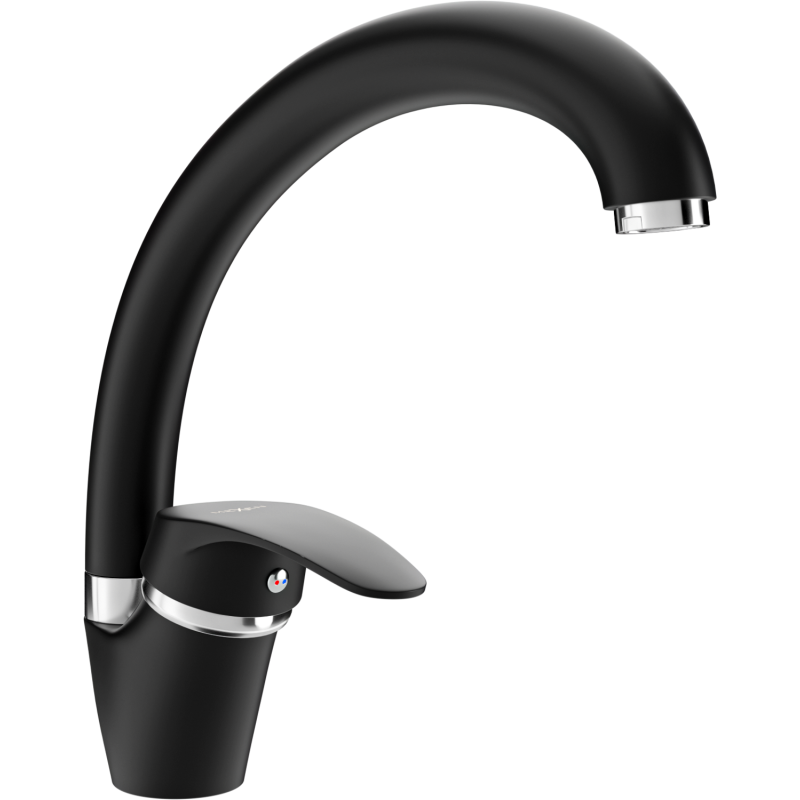 Mexen Rosa Küchenarmatur, schwarz - 670800-70