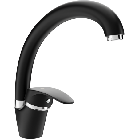 Mexen Rosa Küchenarmatur, schwarz - 670800-70