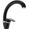 Mexen Rosa Küchenarmatur, schwarz - 670800-70