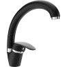 Mexen Rosa Küchenarmatur, schwarz gesprenkelt - 670800-76