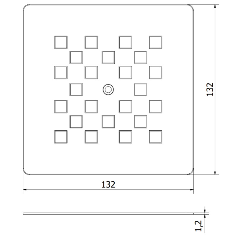 Mexen Stone+ Verkleidung für Duschwanne, Inox - 44910001
