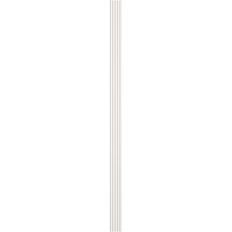 Mexen Strio 02 gerillte Wandpaneele 280 x 14,5 cm (2Stk), weiß - S120-280-02-301