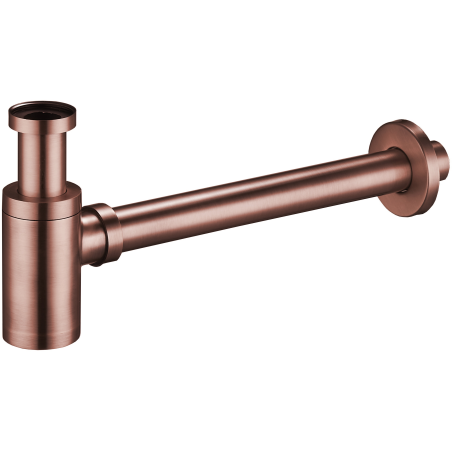 Mexen Halbsiphon Waschbecken rund, antikes Kupfer - 79950-45
