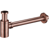 Mexen Halbsiphon Waschbecken rund, antikes Kupfer - 79950-45