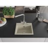 Mexen Milo Granitspüle 1-Becken mit Küchenarmatur Duero, beige - 6505-69-671600-00
