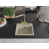 Mexen Milo Granitspüle 1-beckig mit Küchenarmatur Duero, beige - 6505-69-671600-50