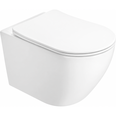 Mexen Lena 2.0 WC-Schüssel Rimless mit langsam schließendem Slim-Sitz, Duroplast, weiß glänzend - 3022L4000