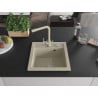 Mexen Vito Granitspüle 1-Kammer mit Küchenarmatur Duero, beige - 6503-69-671600-69