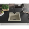 Mexen Vito Granitspüle 1-Becken mit Küchenarmatur Duero, beige - 6503-69-671600-70
