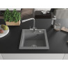Mexen Vito Granitspüle 1-becken mit Küchenarmatur Duero, grau - 6503-71-671600-00