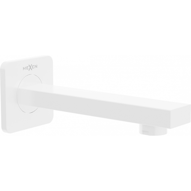 Mexen Cube Wand-Badewannenauslauf, weiß - 79370-20