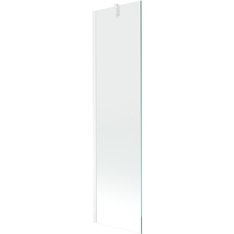 Mexen Next 1-flügelige Badewannenabtrennung 50 x 150 cm, transparent, weiß - 895-050-000-00-00-20