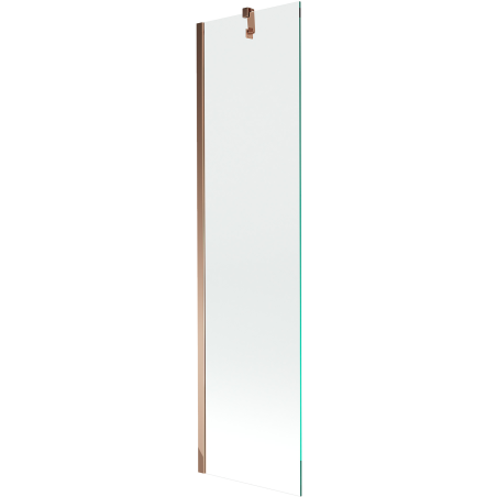 Mexen Next Badewannenabtrennung 1-flügelig 50 x 150 cm, transparent, Roségold - 895-050-000-00-00-60