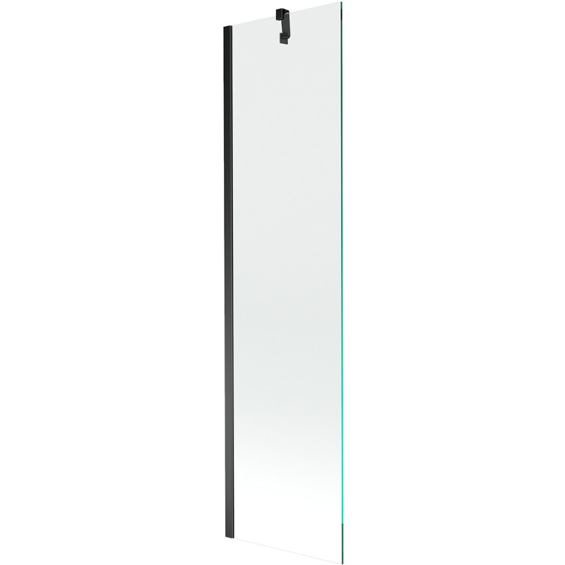 Mexen Next Badewannenabtrennung 1-flügelig 50 x 150 cm, transparent, schwarz - 895-050-000-00-00-70