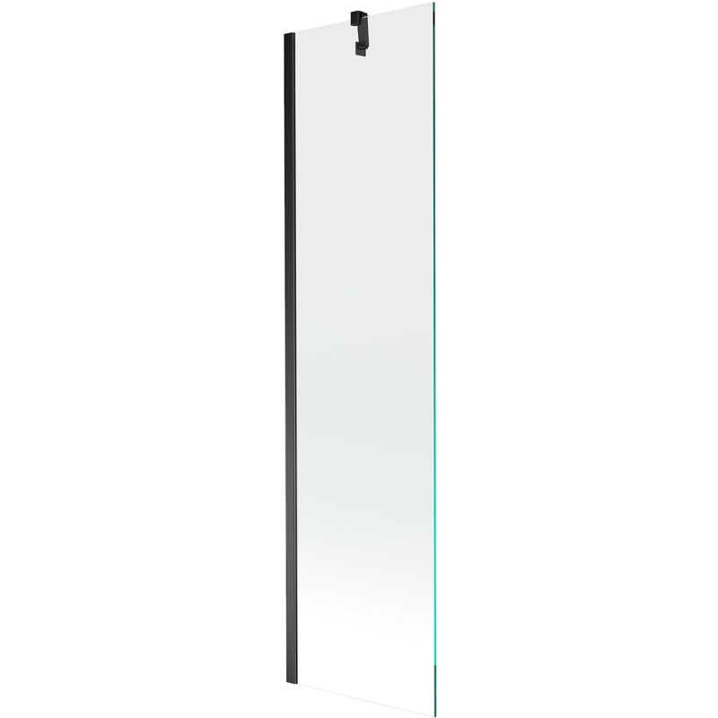 Mexen Next einflügelige Badewannenfaltwand 50 x 150 cm, transparent, schwarz - 895-050-000-00-00-70