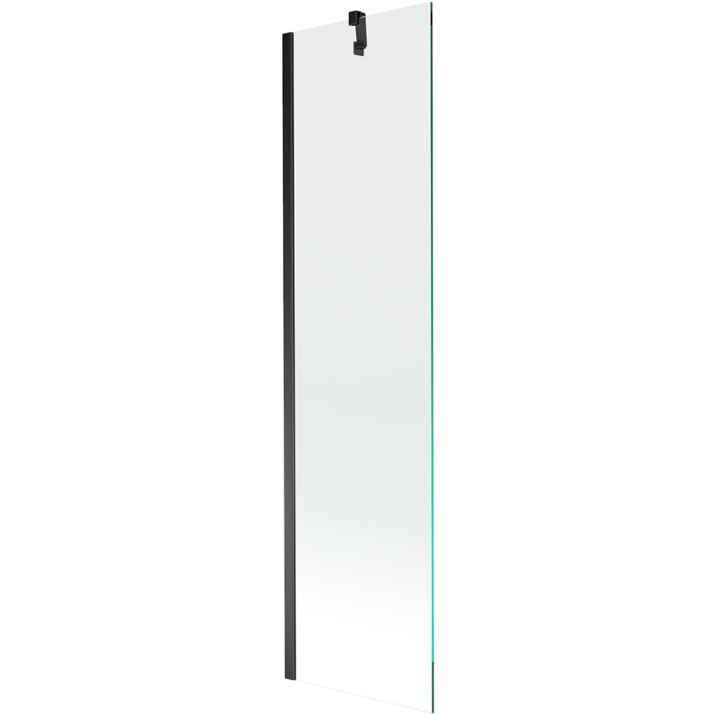 Mexen Next Wannenspritzschutz 1-flügelig 50 x 150 cm, transparent, schwarz - 895-050-000-00-00-70