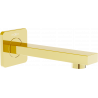 Mexen Cube wandmontierter Wannenauslauf, gold - 79370-50