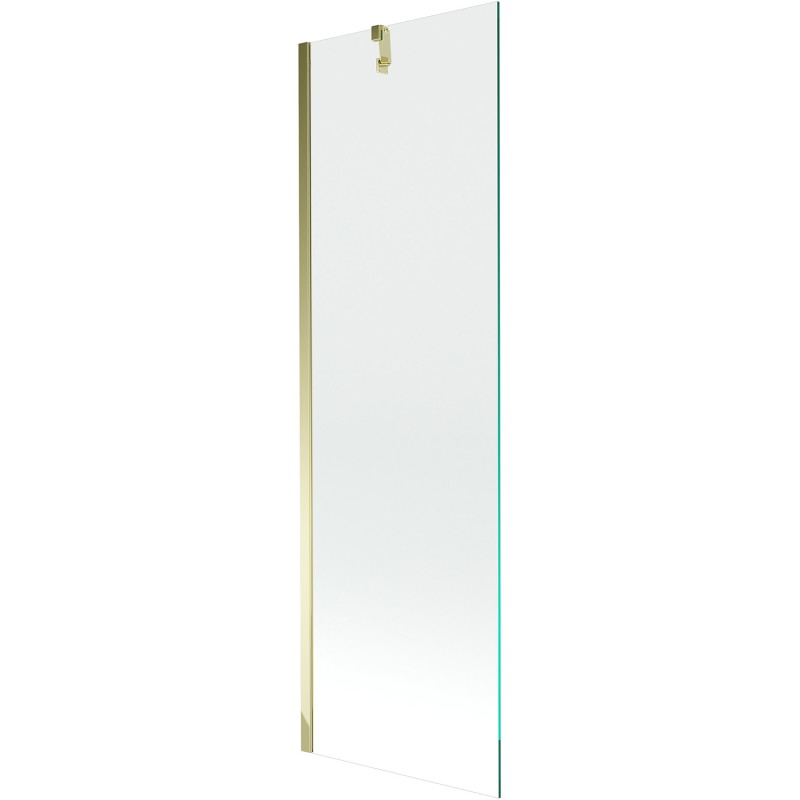 Mexen Next 1-flügelige Badewannenabtrennung 60 x 150 cm, transparent, gold - 895-060-000-00-00-50