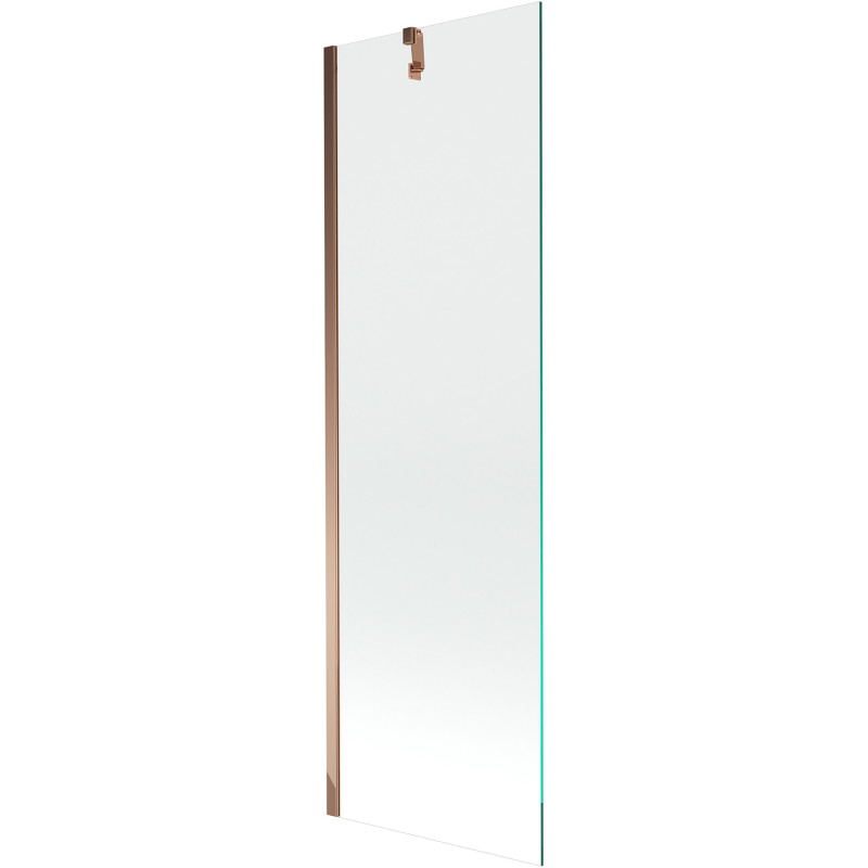 Mexen Next 1-flügelige Badewannenfalttür 60 x 150 cm, transparent, Roségold - 895-060-000-00-00-60