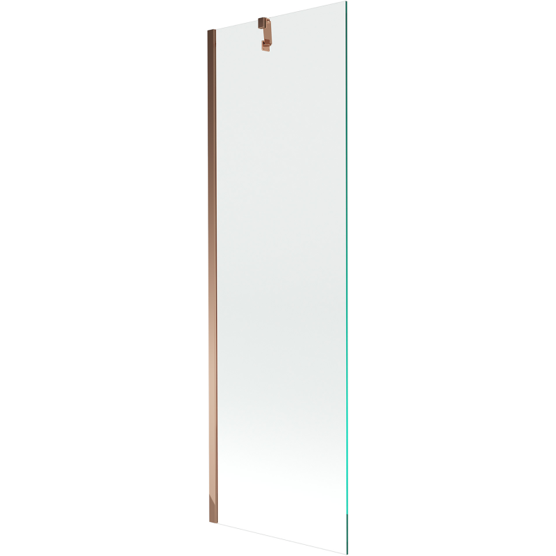 Mexen Next Badewannenwand 1-flügelig 60 x 150 cm, transparent, Roségold - 895-060-000-00-00-60
