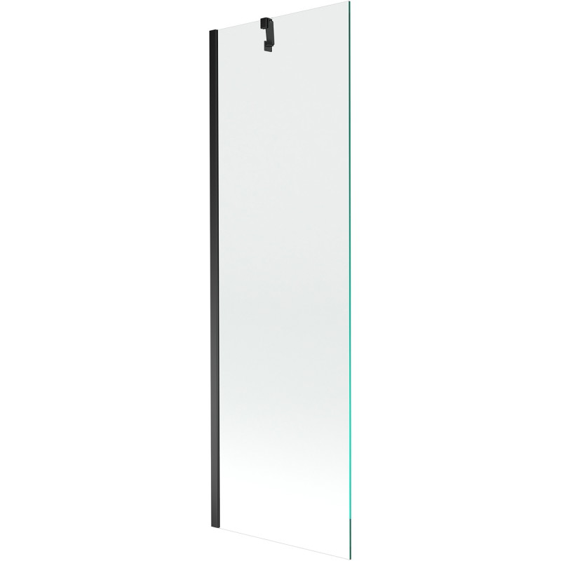 Mexen Next 1-flügelige Badewannenabtrennung 60 x 150 cm, transparent, schwarz - 895-060-000-00-00-70