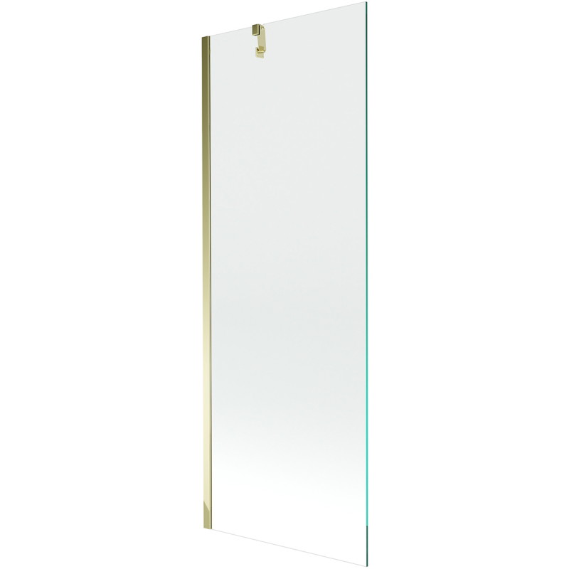 Mexen Next 1-flügelige Badewannenabtrennung 70 x 150 cm, transparent, gold - 895-070-000-00-00-50