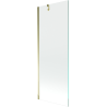 Mexen Next 1-flügelige Badewannenabtrennung 70 x 150 cm, transparent, gold - 895-070-000-00-00-50
