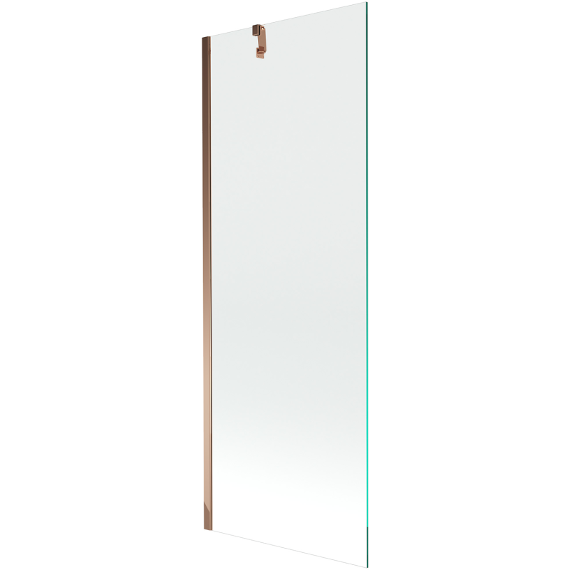 Mexen Next Badewannenabtrennung 1-flügelig 70 x 150 cm, transparent, Roségold - 895-070-000-00-00-60