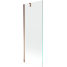 Mexen Next Badewannenabtrennung 1-flügelig 70 x 150 cm, transparent, Roségold - 895-070-000-00-00-60