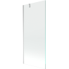 Mexen Next Badewannenabtrennung 1-flügelig 80 x 150 cm, transparent, Chrom - 895-080-000-00-00-01