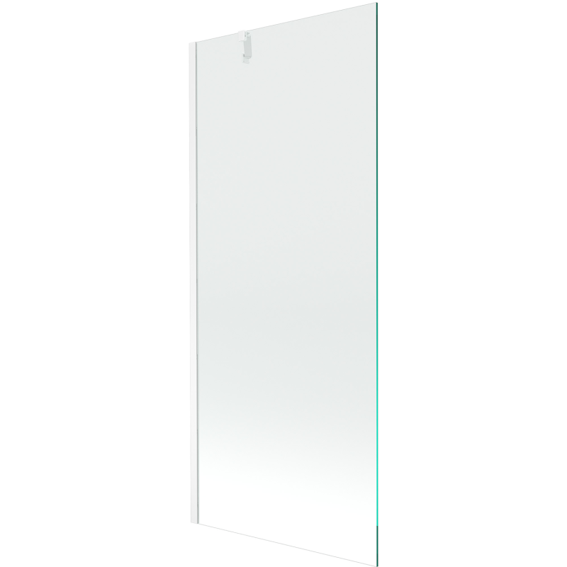 Mexen Next Badewannenabtrennung 1-flügelig 80 x 150 cm, transparent, weiß - 895-080-000-00-00-20