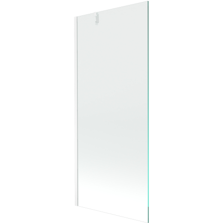 Mexen Next Badewannenabtrennung 1-flügelig 80 x 150 cm, transparent, weiß - 895-080-000-00-00-20