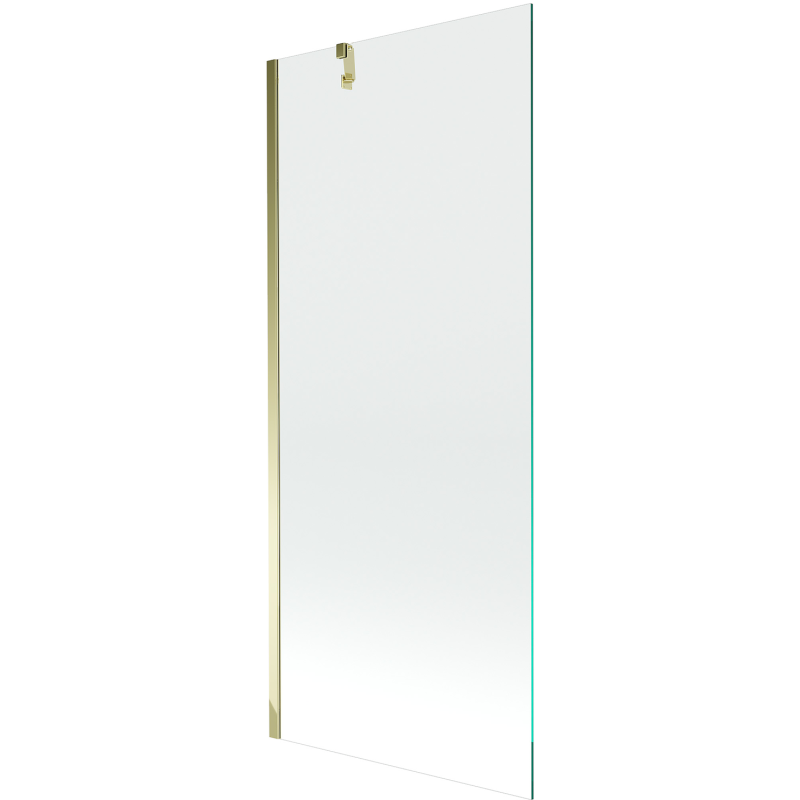 Mexen Next Badewannenfaltwand 1-flügelig 80 x 150 cm, transparent, gold - 895-080-000-00-00-50