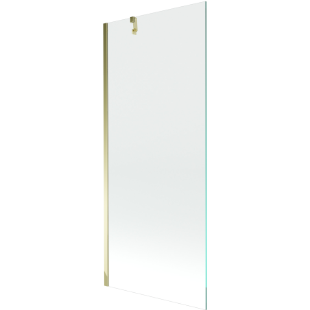 Mexen Next Badewannenfaltwand 1-flügelig 80 x 150 cm, transparent, gold - 895-080-000-00-00-50