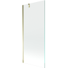 Mexen Next Badewannenfaltwand 1-flügelig 80 x 150 cm, transparent, gold - 895-080-000-00-00-50