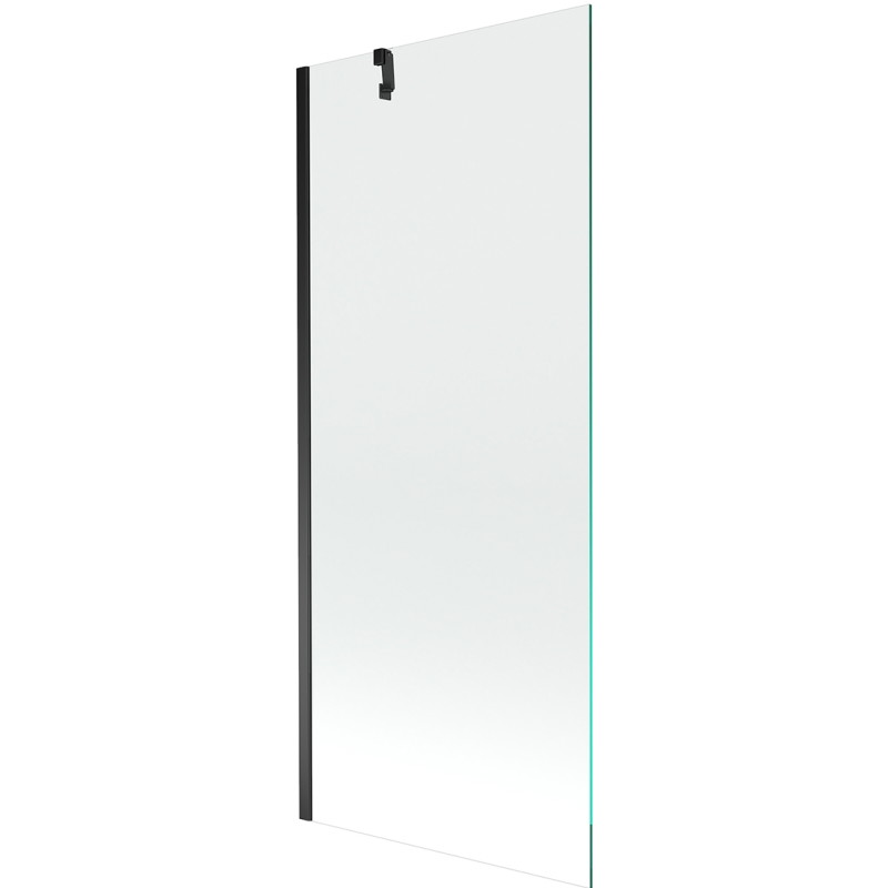 Mexen Next 1-flügelige Badewannenabtrennung 80 x 150 cm, transparent, schwarz - 895-080-000-00-00-70