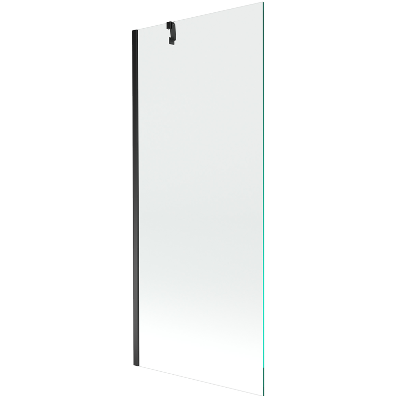 Mexen Next Badewannenwand 1-flügelig 80 x 150 cm, transparent, schwarz - 895-080-000-00-00-70