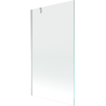 Mexen Next Badewannenabtrennung 1-flügelig 90 x 150 cm, transparent, Chrom - 895-090-000-00-00-01