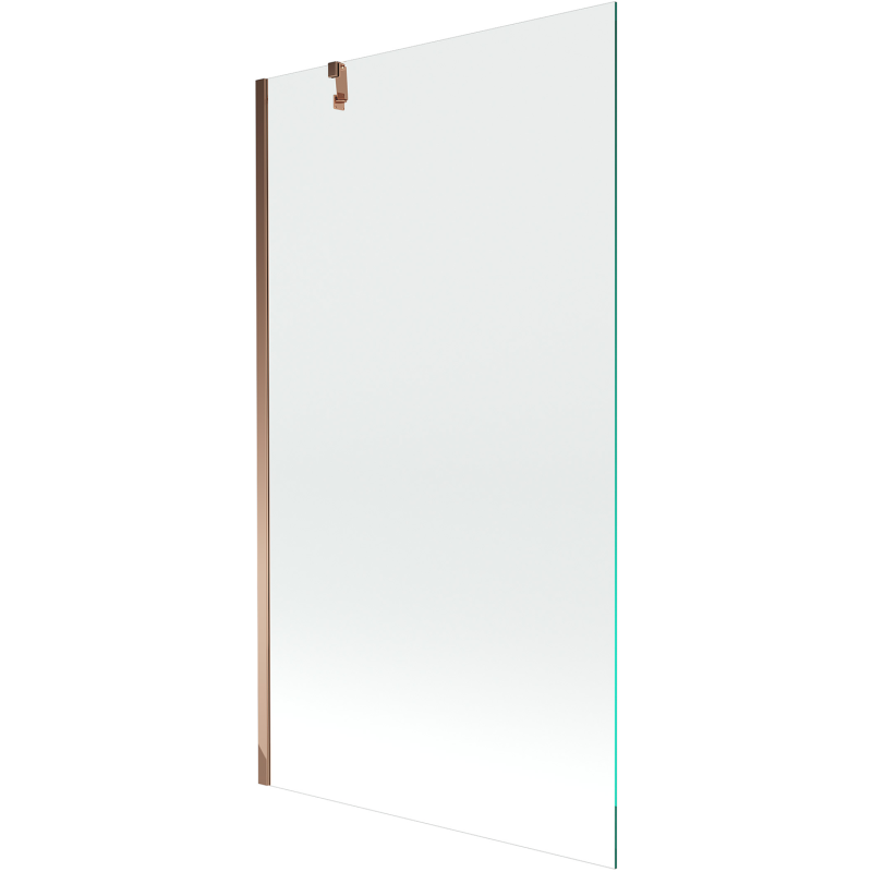 Mexen Next Badewannenfaltwand 1-flügelig 90 x 150 cm, transparent, Roségold - 895-090-000-00-00-60