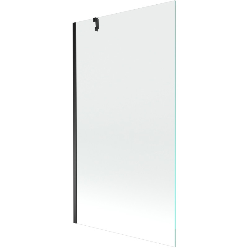 Mexen Next 1-flügelige Badewannenabtrennung 90 x 150 cm, transparent, schwarz - 895-090-000-00-00-70
