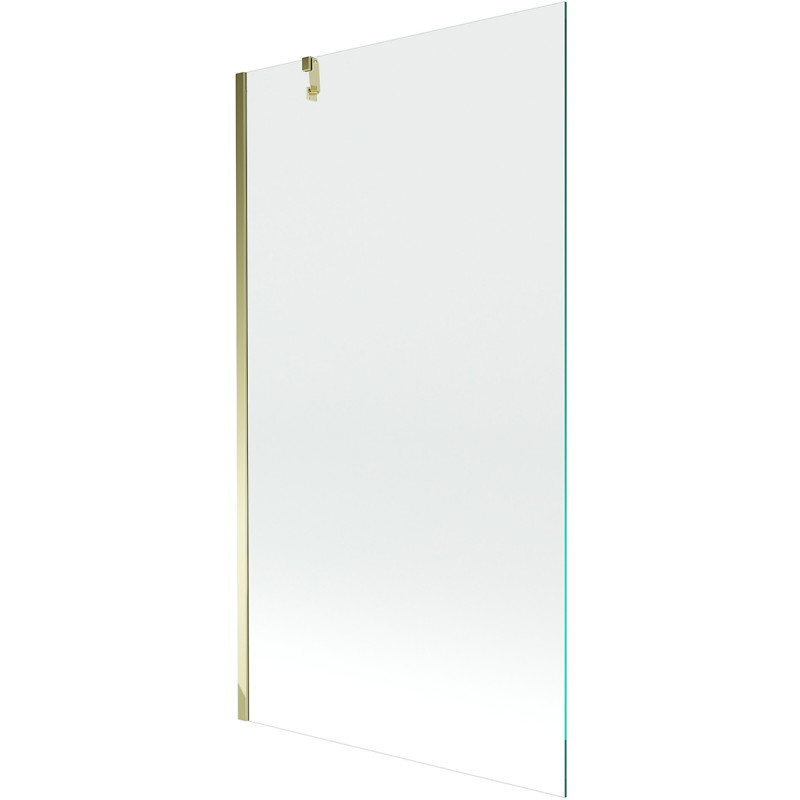 Mexen Next Badezimmerfaltwand 1-flügelig 100 x 150 cm, transparent, gold - 895-100-000-00-00-50