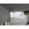 Mexen Next Wannenschirm 1-teilig 100 x 150 cm, transparent, gold - 895-100-000-00-00-50