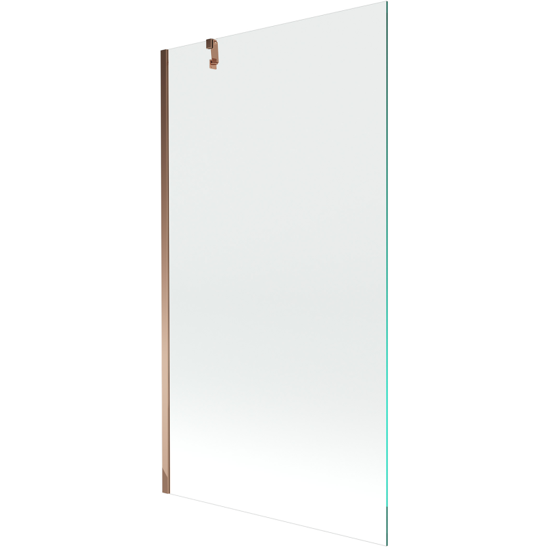 Mexen Next Badewannenfaltwand 1-flügelig 100 x 150 cm, transparent, Roségold - 895-100-000-00-00-60