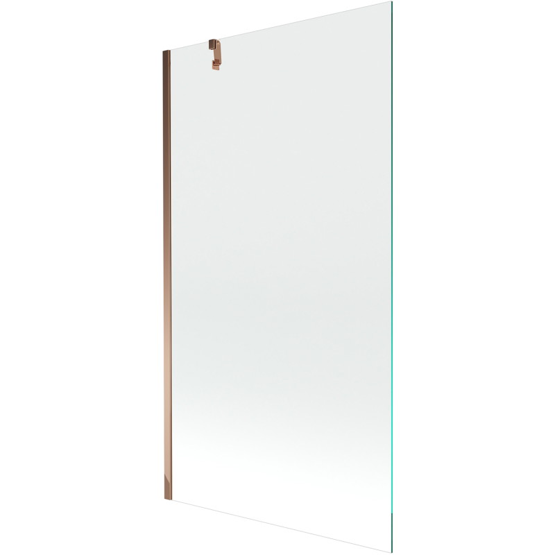 Mexen Next Einflügelige Badewannenwand 100 x 150 cm, transparent, Roségold - 895-100-000-00-00-60