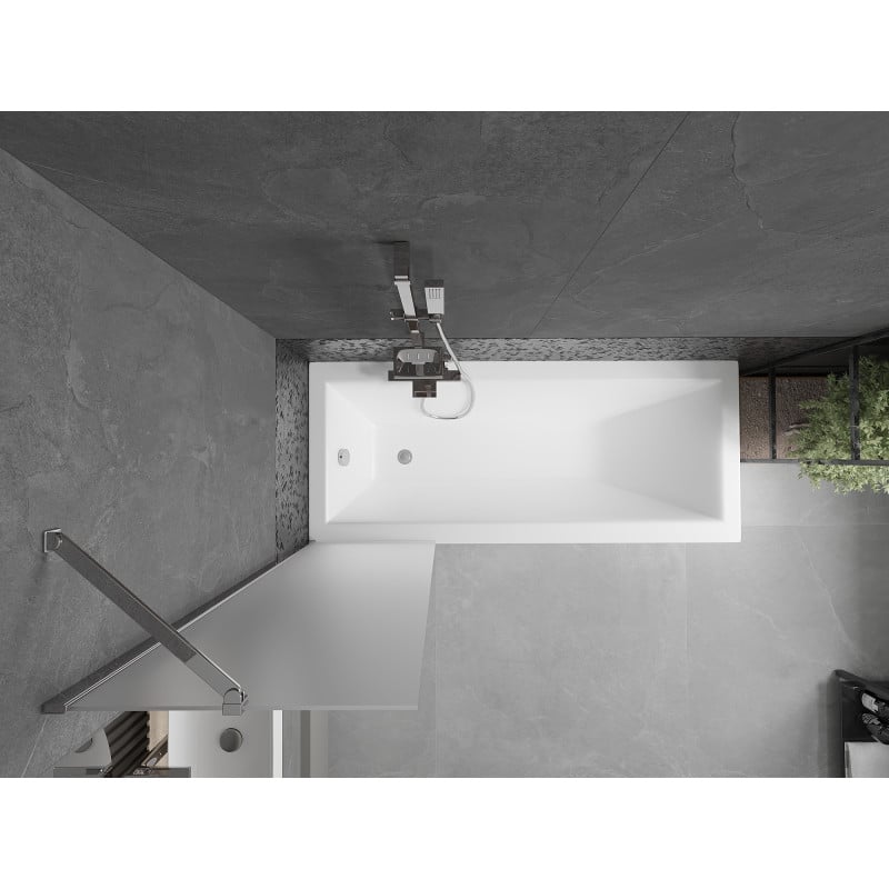 Mexen Next Badeaufsatz 1-teilig 50 x 150 cm, matt, Chrom - 895-050-000-00-30-01
