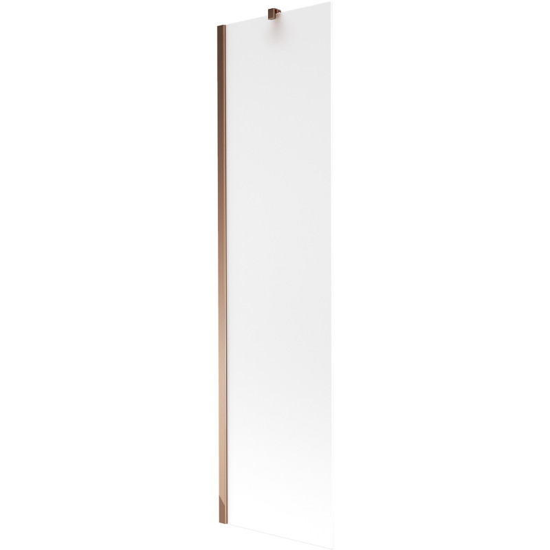 Mexen Next 1-flügelige Badewannenabtrennung 50 x 150 cm, matt, roségold - 895-050-000-00-30-60