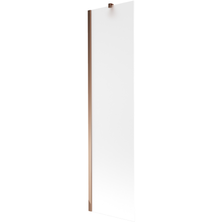 Mexen Next 1-flügelige Badewannenabtrennung 50 x 150 cm, Mattglas, Roségold - 895-050-000-00-30-60