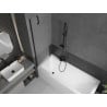 Mexen Next Badewannenabtrennung 1-flügelig 50 x 150 cm, matt, schwarz - 895-050-000-00-30-70