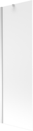 Mexen Next Badewannenfaltwand 1-teilig 60 x 150 cm, matt, Chrom - 895-060-000-00-30-01